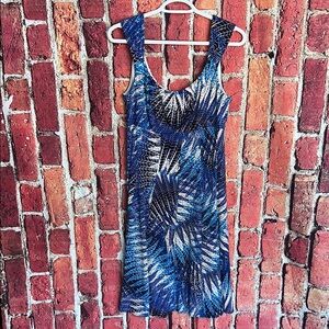 Signature Ella Women's Summer Dress Multi pattern Size 12